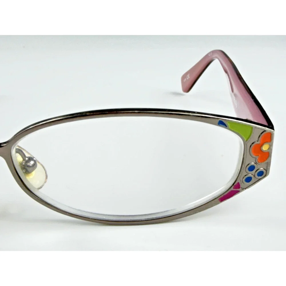 Brighton Angelou Multicolor Floral Oval 52-17mm Eyeglasses FRAMES ONLY (READ)